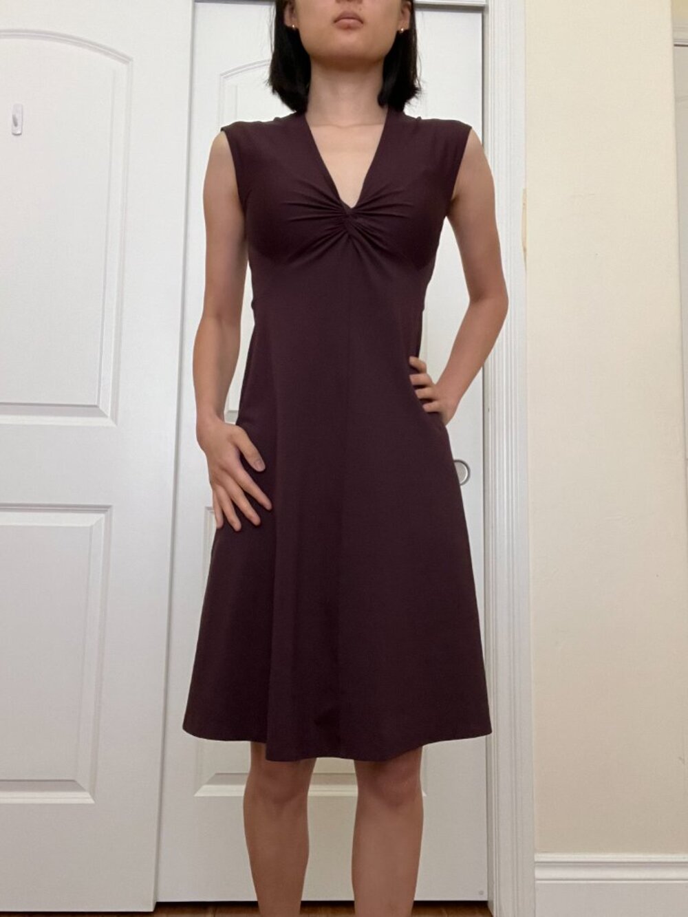 Patagonia Dark Purple Bandha Midi Dress XS